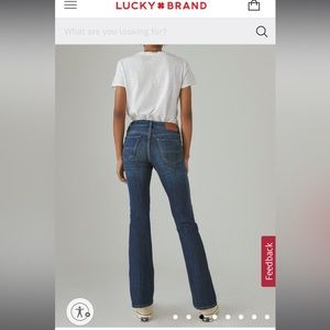 women’s lucky brand sweet boot jeans NWOT